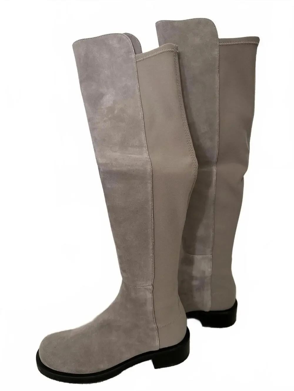 Stuart Weitzman 5050 Bold Boots Over-The-Knee OTK Boots Flannel Gray Size 6